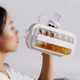 Портативная силиконовая форма для льда бутылка складная 2 в 1 ICE CUBE TRAY на 17 шариков - изображение 7