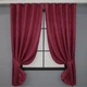 Комплект коротких штор VR-Textil жакард Саванна № 612ш 130х170 см 2 шт Бордовий (35-0095) - зображення 1