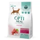 Сухой корм для котов OptiMeal Extra Taste с высоким содержанием телятины 200 г B1890201 - изображение 1