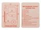 Карта-мультитул в чехле Survival Tool Card with Pouch Серебряная - изображение 2