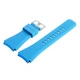 Силиконовый ремешок Watchbands для Samsung Gear S3 / Samsung Galaxy Watch 46mm Silver - голубой (WB001BLUE) - изображение 4