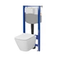 CERSANIT C16 инсталляционный комплект AQUA 50 QF CITY CleanOn сиденье 3в1 - изображение 3