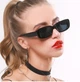 Вузькі сонцезахисні окуляри ретро сонцезахисні окуляри Honey Fashion Accessories чорний (4-76) - зображення 3