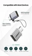 Адаптер переходник Ugreen US270 OTG Type-C - USB 3.0 (50283) серебристый - изображение 2