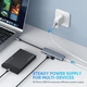 Преобразователь хаб UGREEN CM219 4-Port USB 3.0 Hub + питание по Micro-USB (50985) - изображение 3