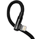 Кабель кутовий Baseus MVP 2 Elbow-shaped Type-C to Lightning 2 метри (CAVP000301) чорний - зображення 4