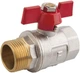 Шаровой кран FERRO KM11 с бабочкой 1/2" нарезно-врезной - изображение 1