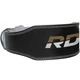 Пояс для важкої атлетики RDX 4 шкіряний Black Gold L - изображение 4