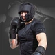 Боксерський шолом RDX T15 Noir Cheek Protector Matte Black (капа в комплекті) - зображення 5