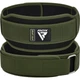 Пояс для важкої атлетики RDX RX5 Double Belt неопреновий Army Green S - зображення 1