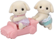 Набір фігурок Sylvanian Families Flora Rabbit Twins 3 шт (5054131057377) - зображення 2