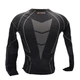 Термокофта (лонгслів) X TECH Maglia Race 3 Munica Lunga giroc Nero L/XL Чорна - изображение 4