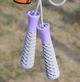 Скакалка PowerPlay 4206 Jump Rope PRO+ Сіро-фіолетова (2,75m.) - зображення 10