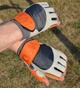 Рукавички для фітнесу MadMax MFG-850 Crazy Grey/Orange L - изображение 8