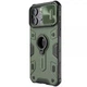Протиударний TPU+PC чохол Nillkin CamShield Armor (шторка на камеру) для Apple iPhone 15 Pro Max (6.7") Зелений - зображення 5