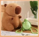 Мягкая Игрушка Капибара с Рюкзаком Черепашкой 35 см (00960) - изображение 3
