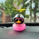 Декор на панель авто Качка Рожева - зображення 3