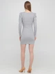 Сукня-футболка вечірня коротка осіння жіноча H&M 0866943_сер_04 M Сіра (KZ2000001508497_KAY2000001508497) - зображення 2