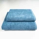 Набор махровых полотенец 2шт GM Textile 50х90см, 70х140см 400г/м2 (Голубой) - изображение 1