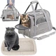 Рюкзак - переноска для домашніх тварин CosmoPet CP-39 28x44x25 см Сірий - зображення 2