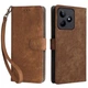Чехол-книжка Deexe Delta Book для Realme C53 / C51 / Note 50 - Brown - изображение 1