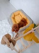 Лежак для собак лежанка для собак и кошек спальное место для животных съемный чехол с бортами 100х70х20 см Incor Желтый (Donut8) - изображение 3