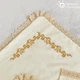 Крыжма тонкая Мамине Сонечко Монохром цветы золотоя вышивка лен айвори 80*80 см ( 3209-А) - изображение 2