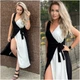 Fashions • Женское летнее платье "Неонила" Fashions 50-52 черно-белый (9248-бр-мо) - изображение 6