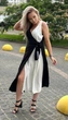 Fashions • Женское летнее платье "Неонила" Fashions 50-52 черно-белый (9248-бр-мо) - изображение 10