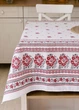 Скатерть для кухни на стол тканевая из льна в украинском стиле вышиванки 150х180 см (Е05010В-3) - изображение 8