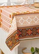 Скатерть для кухни на стол тканевая из льна в украинском стиле вышиванки 150х220 см (Е05014В-3) - изображение 4