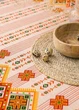 Скатерть для кухни на стол тканевая из льна в украинском стиле вышиванки 150х220 см (Е05014В-3) - изображение 5