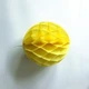 Шарик соты из бумаги 10 см желтый - изображение 2