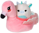 Zestaw maskotek Squishmallows Squishville Flamingo Float 2 szt (0191726467236) - obraz 1