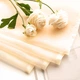 Занавеска из шифона и кулиской для кухни 200Х60 см Молочный в прованском стиле - изображение 5
