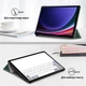Чохол Galeo Slimline для Samsung Galaxy Tab S10 Lite / Tab S10 FE / Tab S9 FE / Tab S9 Dark Green - изображение 2