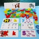 Учебный набор Монтессори Treehole 3в1 Игры со словами Spelling game и цифры с карточками пиши-стирай - изображение 2