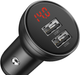 Автомобільний зарядний пристрій Baseus Digital Display Dual Car Charger 24W Black (CCBX-0S) - зображення 2