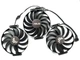 Вентилятор кулер для видеокарты ASUS RX 6700 6800 6900 6950 XT TUF (orgnl) Champion CF1010U12D (CF1010U12S T129215SU T129215BU FDC10U12S9-C FDC10U12D9-C) комплект 3 шт (№338.8) - изображение 1