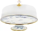 Тортовница эмалированная Elmani Butterfly с крышкой на ножке 30 см (763-029) - изображение 1
