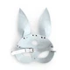 Шкіряна маска Кролика Art of Sex - Bunny mask, колір Білий - зображення 4
