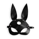 Шкіряна маска Зайчика Art of Sex - Bunny mask, колір Чорний - изображение 3