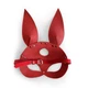 Шкіряна маска Зайчика Art of Sex - Bunny mask, колір Червоний - изображение 4