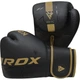 Боксерські рукавиці RDX F6 Kara Matte Golden 16 унцій (капа в комплекті) - изображение 4
