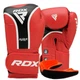 Перчатки боксерские с капой RDX AURA PLUS T-17 красные/черные 10 унций 1506019 - изображение 1