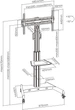 Напольная стойка для интерактивного дисплея HiSmart 32"-65" (HS081171) - изображение 4