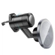 Тримач для мобільного HOCO H23 Alma metal ring magnetic car holder(air outlet) Black Metal Gray (6942007606615) - изображение 3