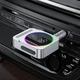Bluetooth ресивер-трансмиттер для автомобиля, AUX, Bluetooth 5.3, 250 мАч, серебристый - изображение 6