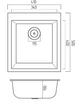 Кухонная мойка Platinum 4150 SOKIL матовый Гренадин (SP000039603) - изображение 5