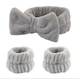 Косметическая повязка и напульсники для умывания Grey - изображение 3